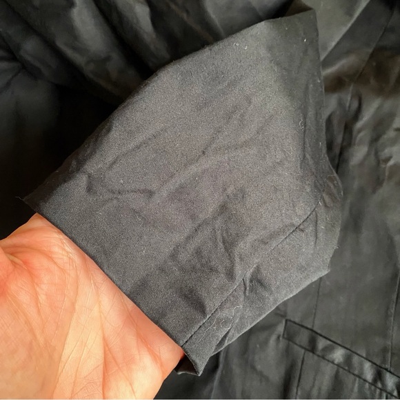 🖤 H&M BLACK CLASSIC SATIN COTTON BLEND BLAZER JACKET! - Picture 10 of 15